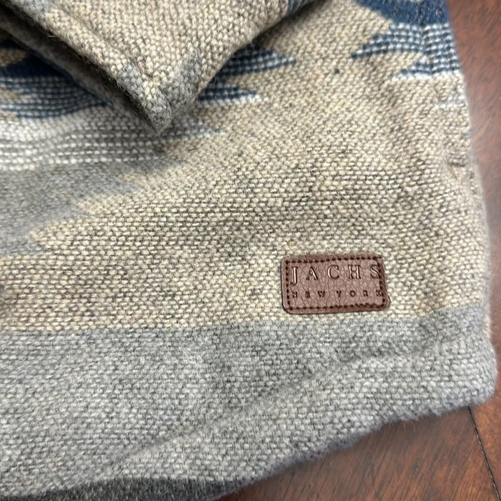 NWT Jachs Wool Blend Sherpa Lined Tan Blue Jacket Size XXL Shacket - Picture 7 of 14